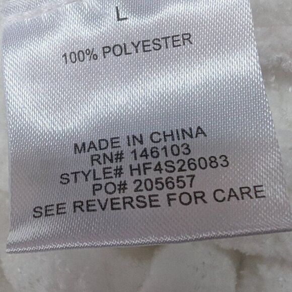 Hippie rose pull over turtleneck bright white sweater Size L - Picture 5 of 5